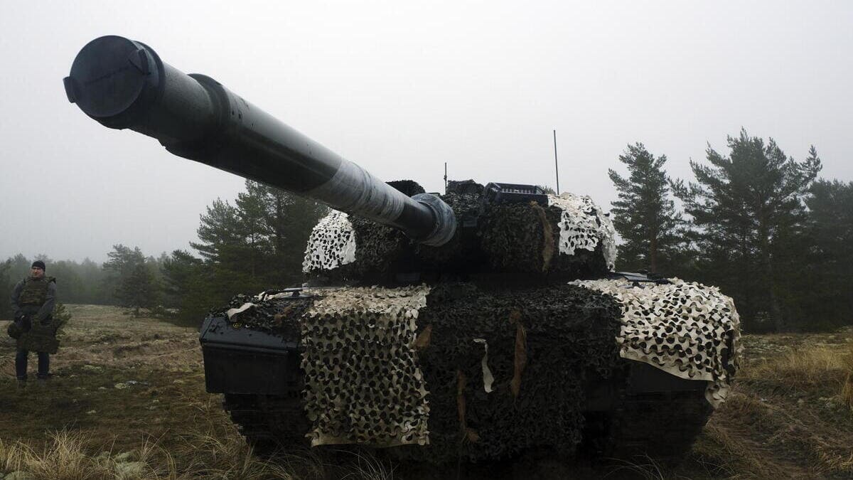 Un Leopard 2 in dotazione alla Danimarca, che non invierà alcun carro armato all'Ucraina