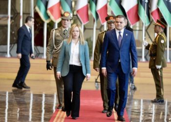 Libia, Giorgia Meloni insieme al premier del Governo di unità nazionale libico Abdulhamid Dabaiba