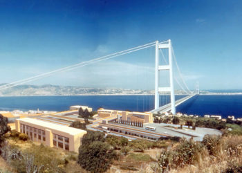 Rendering del ponte sullo Stretto di Messina