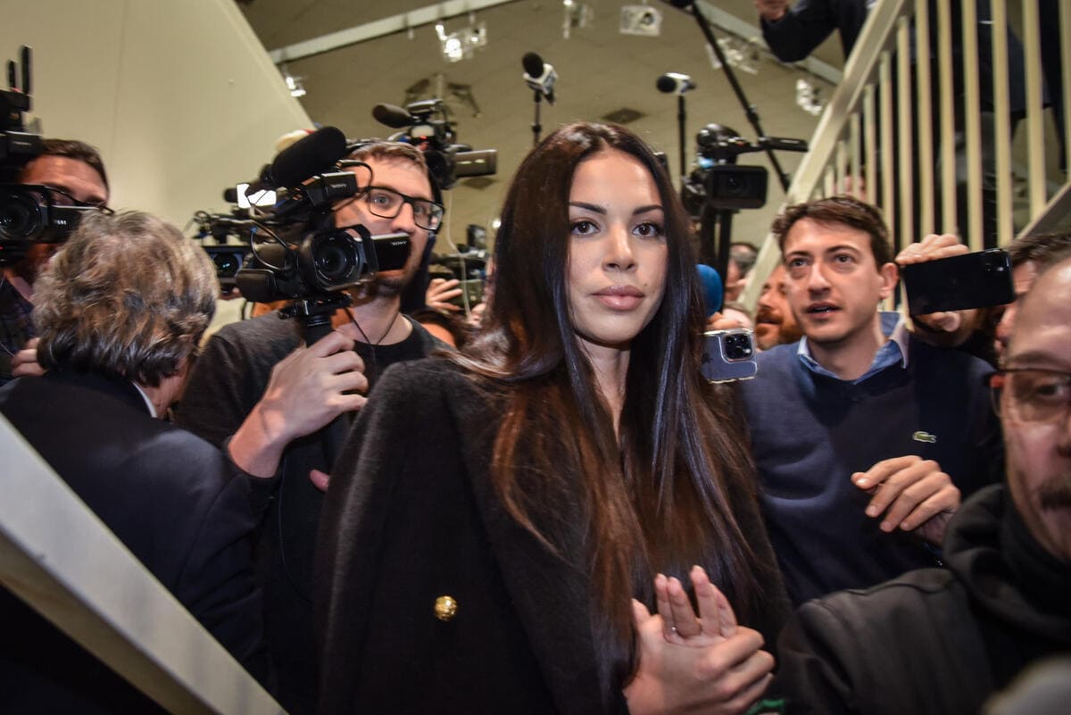Karima Al Mahrough al processo Ruby Ter, Milano, 15 febbraio 2023 (ansa)
