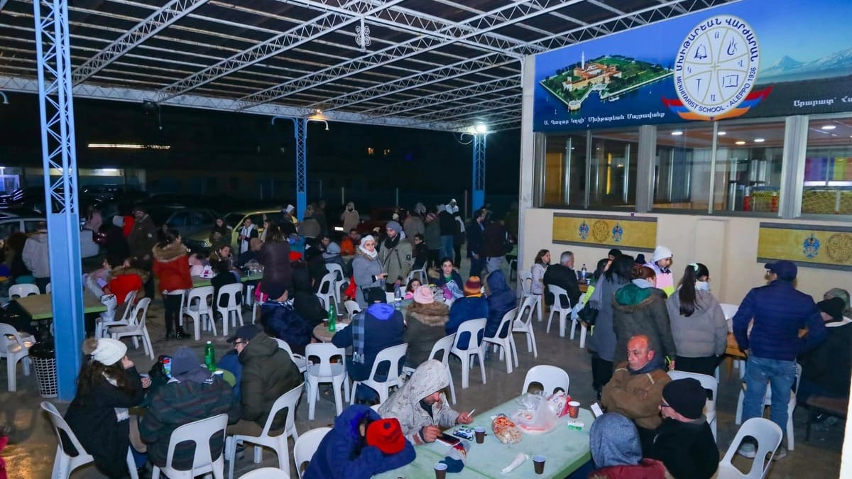 La scuola dei padri mechitaristi ad Aleppo, in Siria