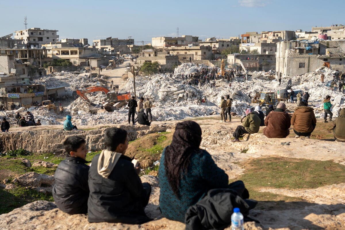 Idlib, Siria, 8 febbraio 2023 (Ansa)