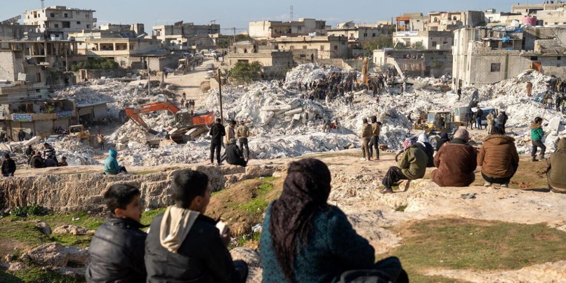 Le conseguenze del terremoto nell'Idlib, in Siria