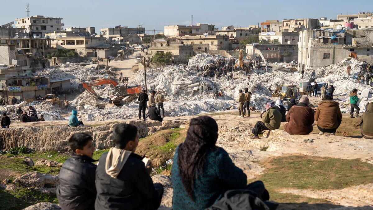 Le conseguenze del terremoto nell'Idlib, in Siria