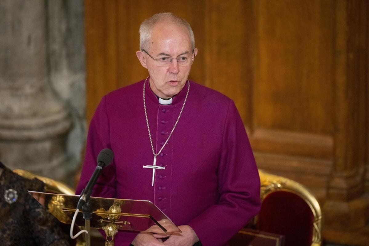 L'arcivescovo di Canterbury Justin Welby, Londra, 28 novembre 2022 (Ansa)