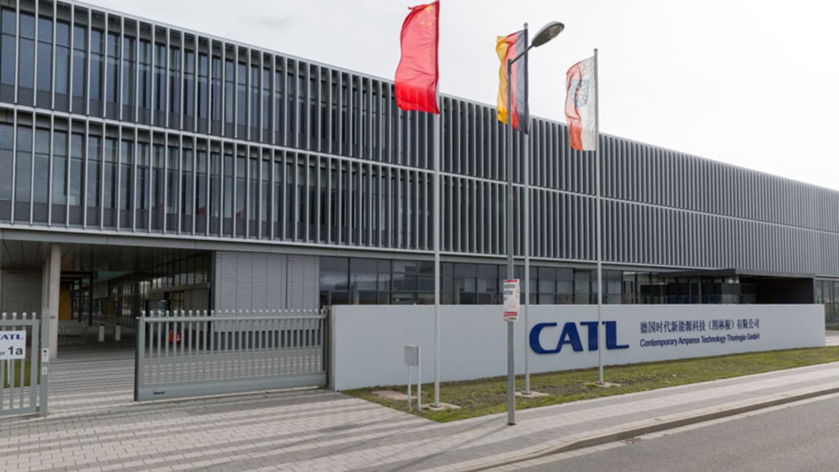 L'impianto di batterie elettriche della Catl (Cina) in Germania