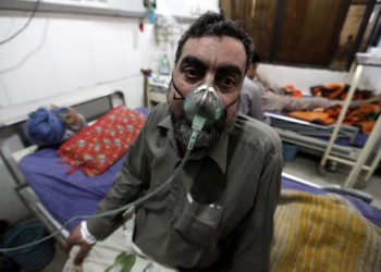 Un malato di tubercolosi ricoverato in ospedale