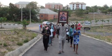 Processione di cattolici ad Abuja, Nigeria