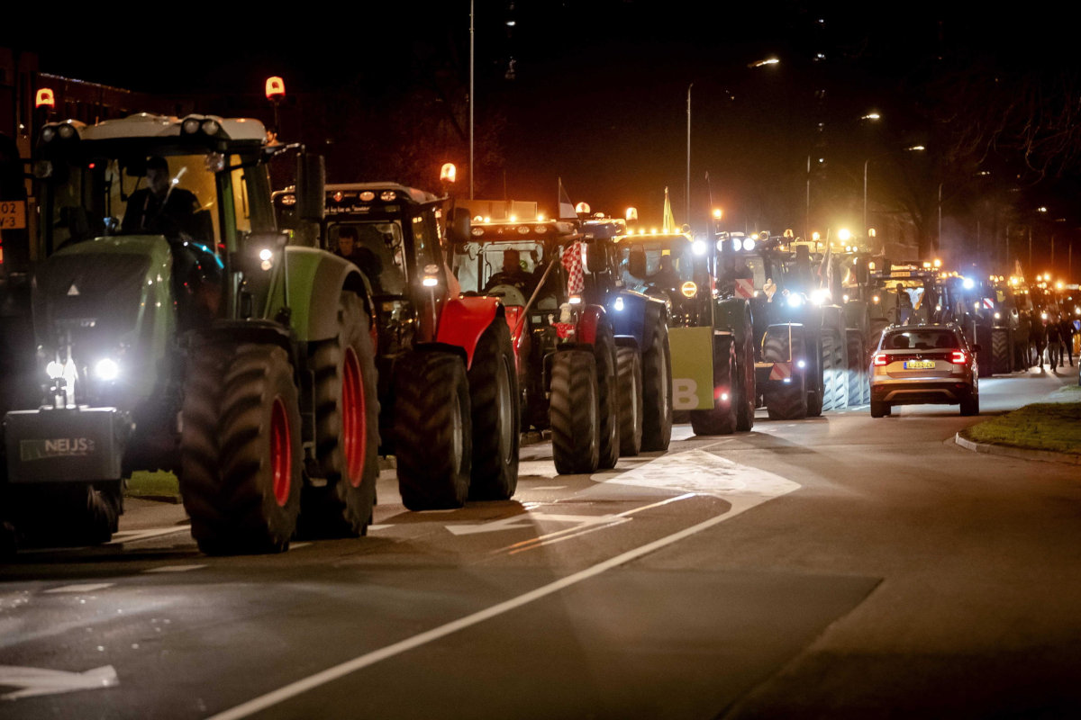 Dimostrazione di agricoltori olandesi a Den Bosch il 14 marzo scorso, vigilia delle elezioni provinciali