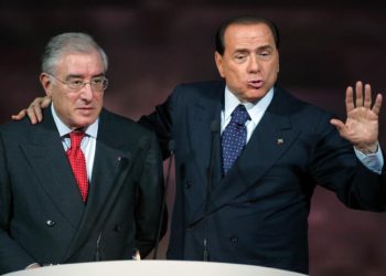 Silvio Berlusconi e Marcello Dell'Utri, 11 novembre 2007 (Ansa)