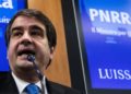 Il ministro degli Affari Europei, Politiche di Coesione e Pnrr Raffaele Fitto, Roma, 5 aprile 2023 (Ansa)