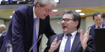 Paolo Gentiloni e Giancarlo Giorgetti