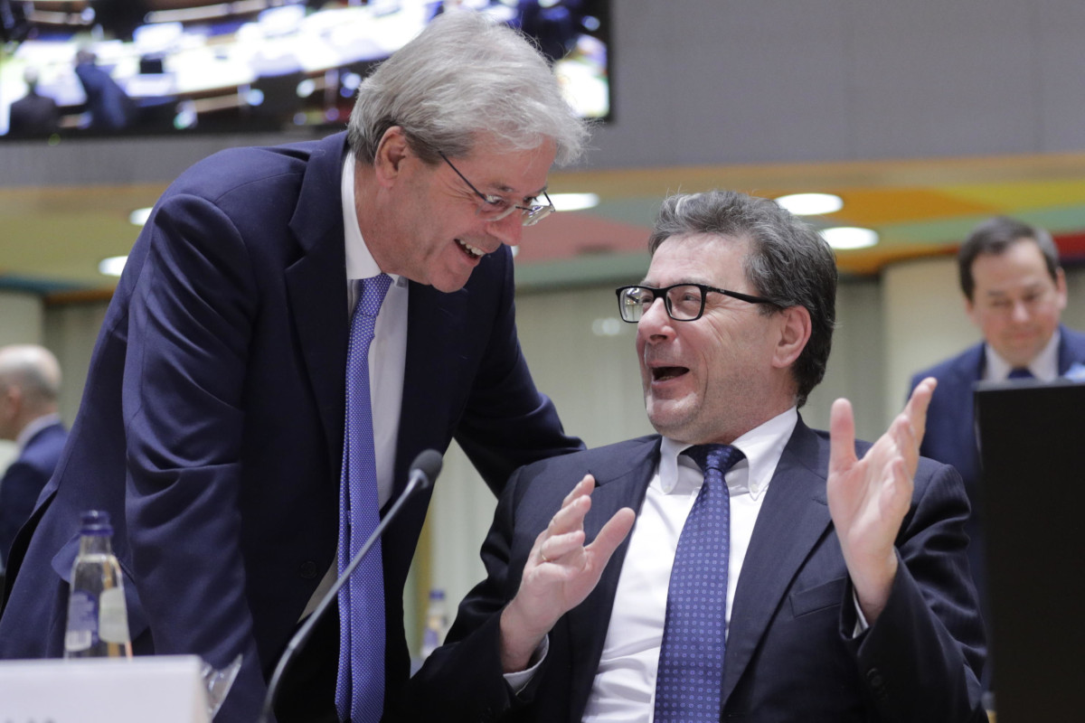 Paolo Gentiloni e Giancarlo Giorgetti