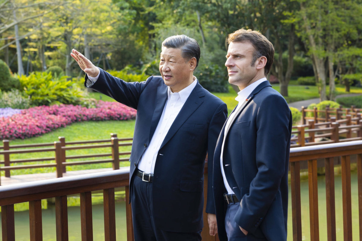 Emmanuel Macron e Xi Jinping