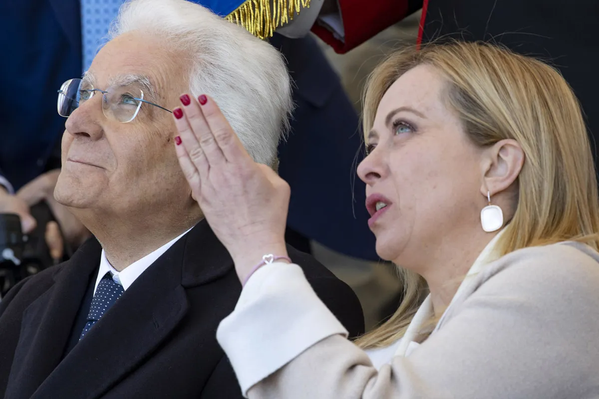 Giorgia Meloni e Sergio Mattarella