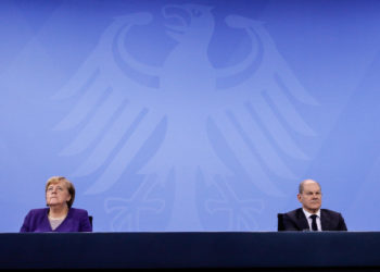 Angela Merkel e Olaf Scholz