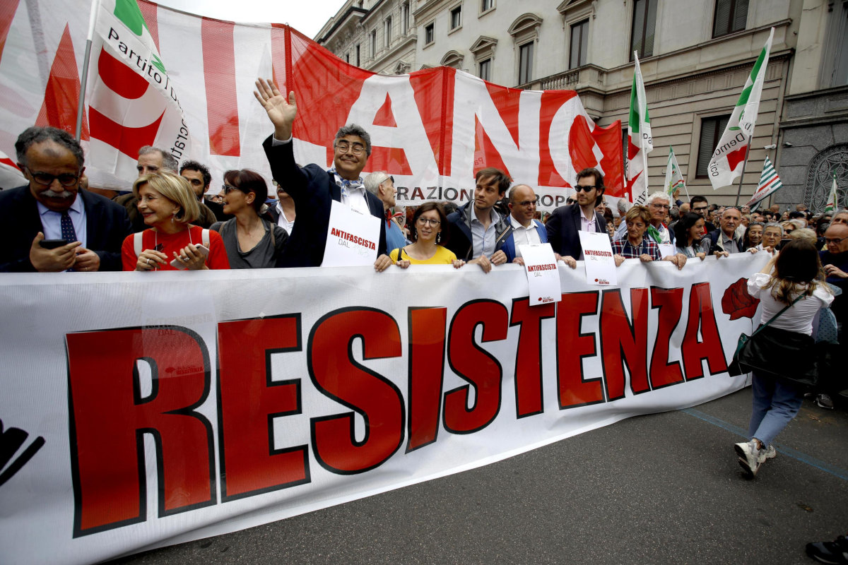 Corteo per l’anniversario della Liberazione dell’Italia dal fascismo, Milano, 25 aprile 2023