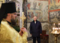 Vladimir Putin alla Messa del Natale ortodosso nella Cattedrale dell’Annunciazione a Mosca