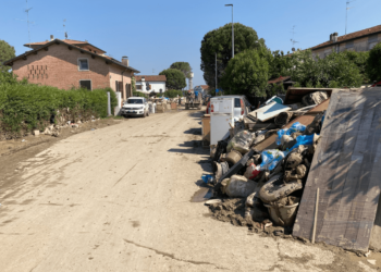 romagna alluvione strada