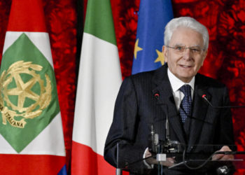 Sergio Mattarella a Castel Capuano, Napoli, alla cerimonia d’inaugurazione della terza sede della Scuola superiore della magistratura