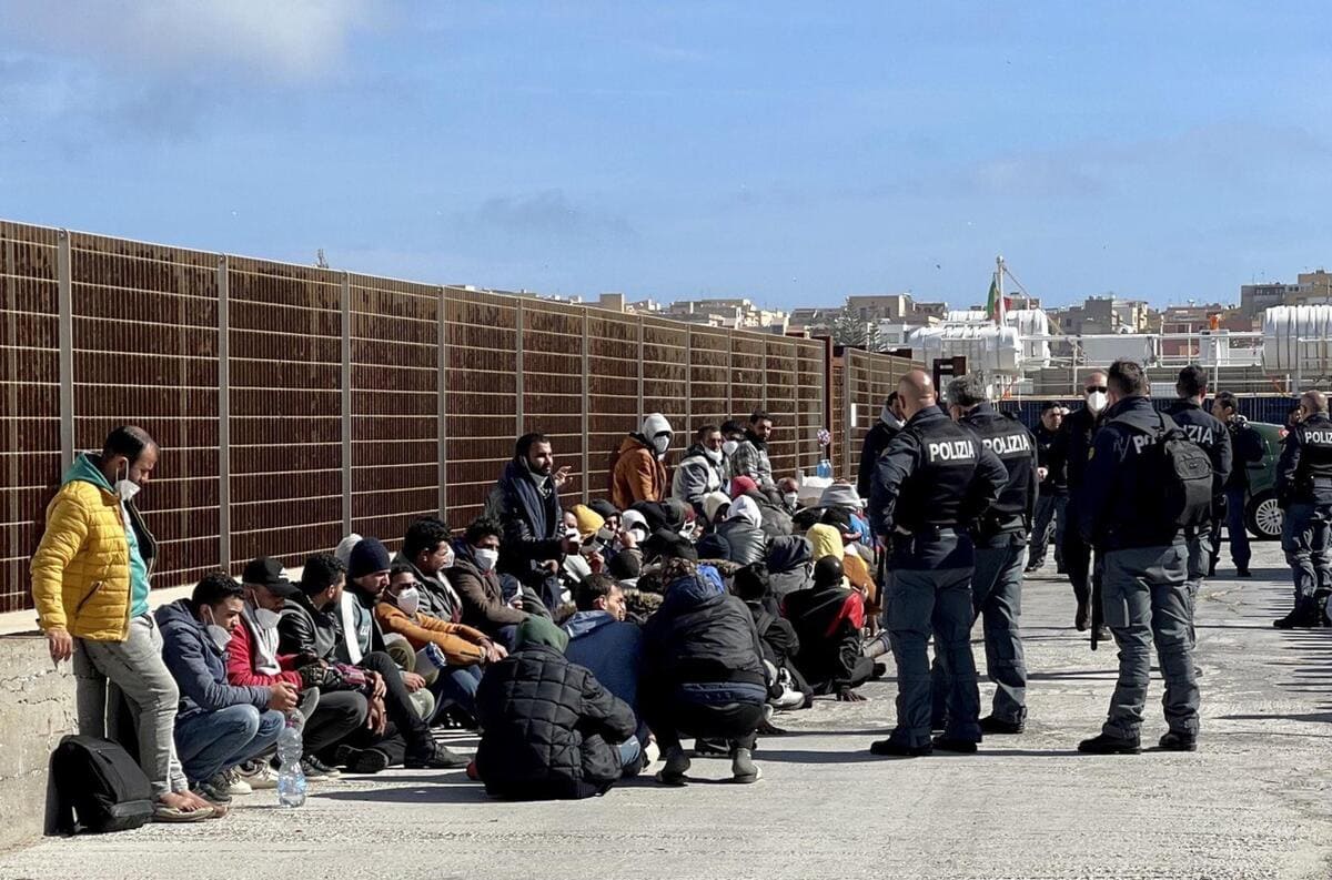 Lampedusa, 14 marzo 2023 (Ansa)