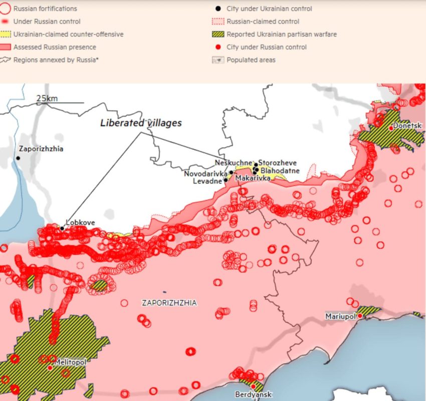 La mappa dell'Ucraina realizzata dal Financial Times