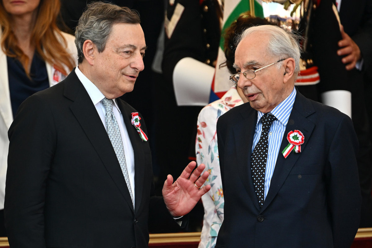 Mario Draghi e Giuliano Amato