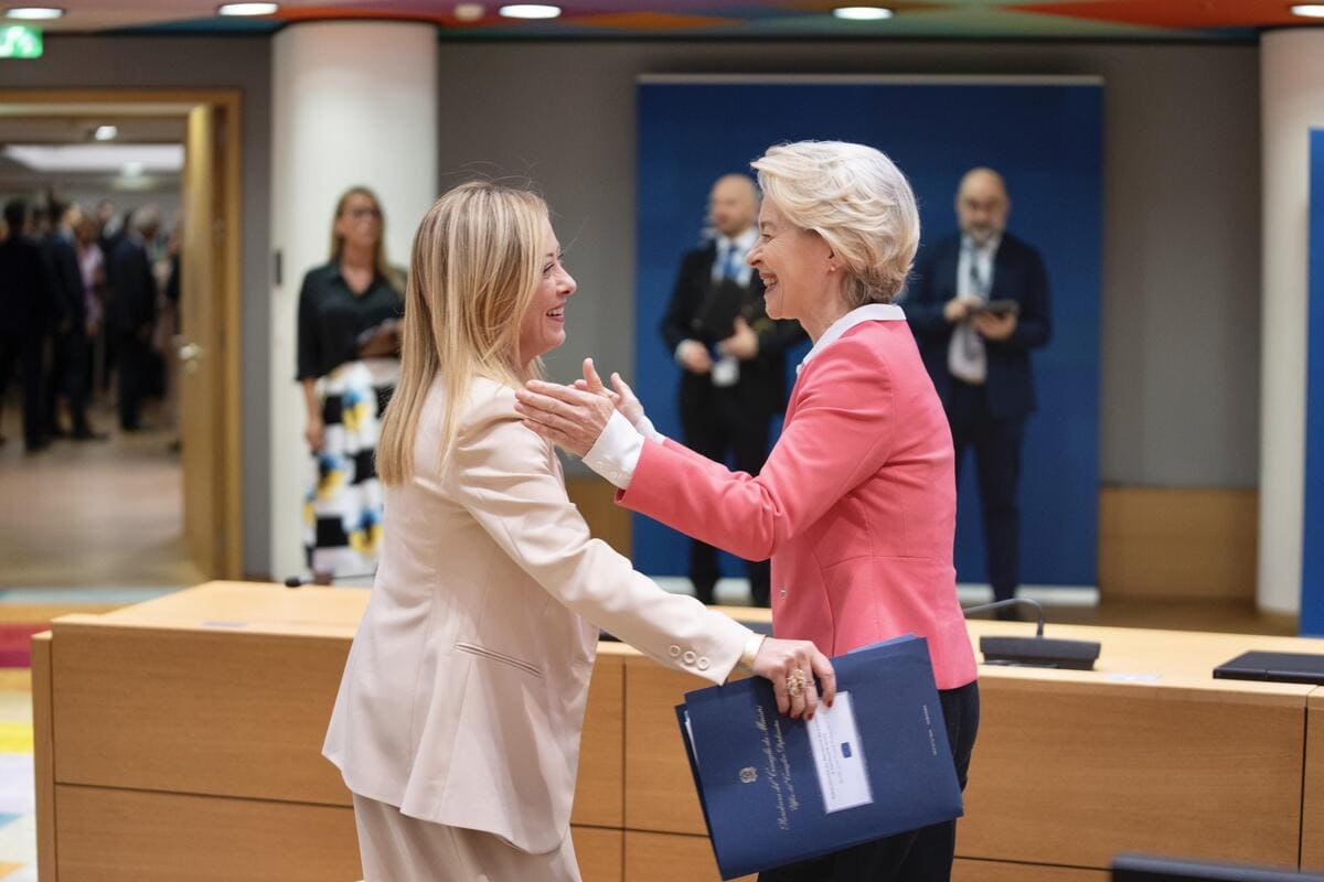 Meloni Von der Leyen Europa