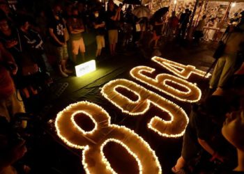Manifestazione a Taiwan in ricordo delle vittime del massacro di Piazza Tienanmen