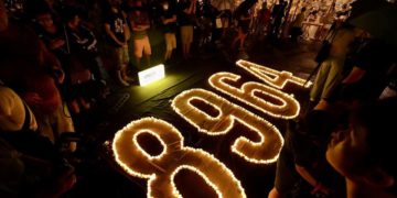 Manifestazione a Taiwan in ricordo delle vittime del massacro di Piazza Tienanmen