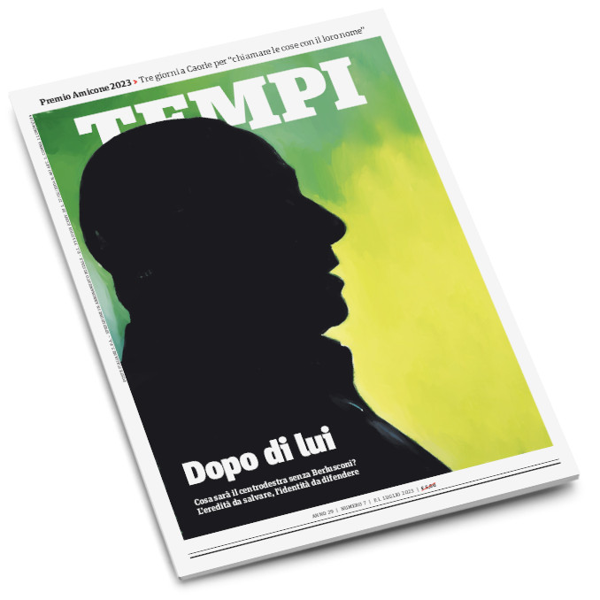 La copertina del numero di luglio 2023 di Tempi, dedicata a Silvio Berlusconi e al futuro del centrodestra dopo la sua morte
