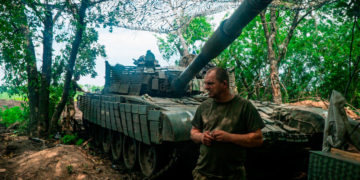 Soldati ucraini nei pressi del fronte della regione di Donetsk