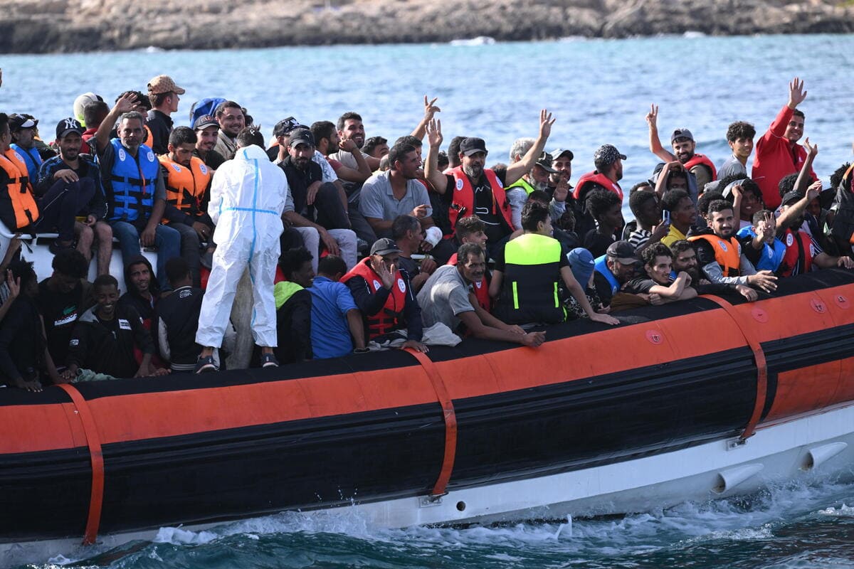 Lampedusa, 18 settembre 2023 (Ansa)