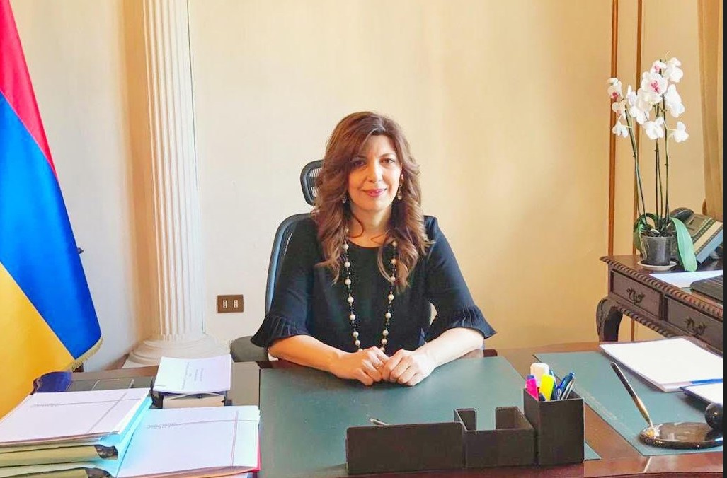 L'Ambasciatrice dell’Armenia in Italia Tsovinar Hambardumyan