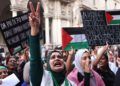 Manifestazione pro Hamas Milano Commissione europea