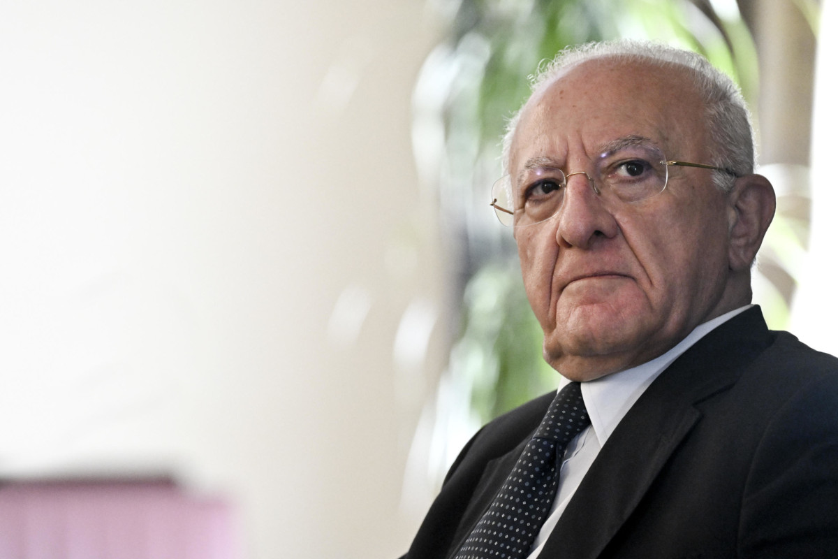 Il presidente della Regione Campania Vincenzo De Luca