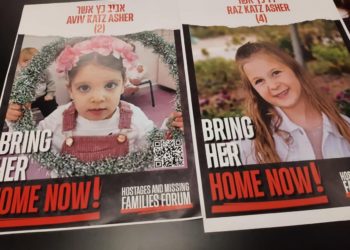 Le immagini di Aviv e Raz, due anni e mezzo e 4 anni rapite da Hamas il 7 ottobre 2023 (Ansa)