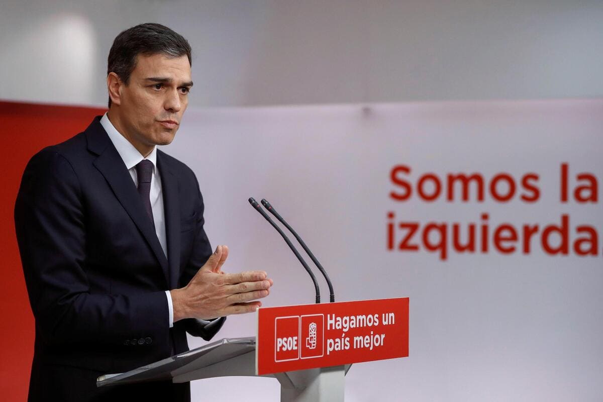 il leader dei socialisti spagnoli Pedro Sanchez (Ansa)