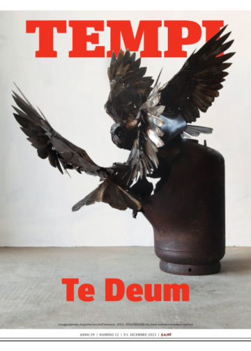 La copertina del numero di dicembre 2023 di Tempi, dedicata al tradizionale Te Deum di fine anno