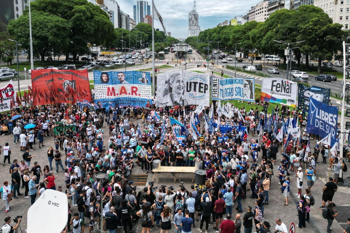 Milei proreste argentina