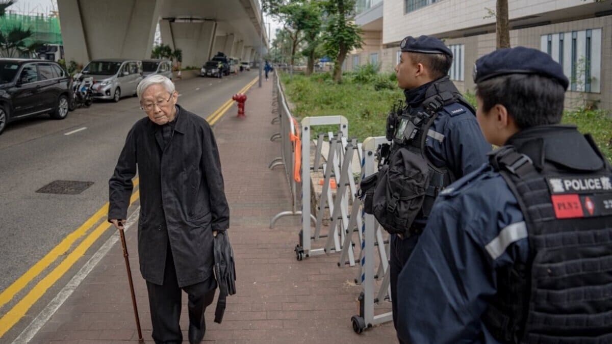 Joseph Zen, 91 anni, al processo di Jimmy Lai