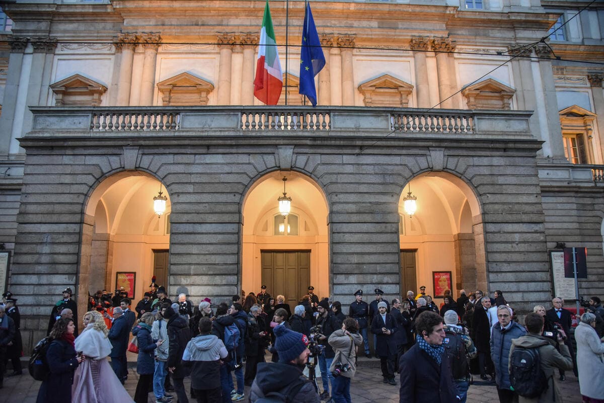 Teatro La Scala, 7 dicembre 2023 (Ansa)