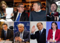 I leader dei principali partiti della politica italiana