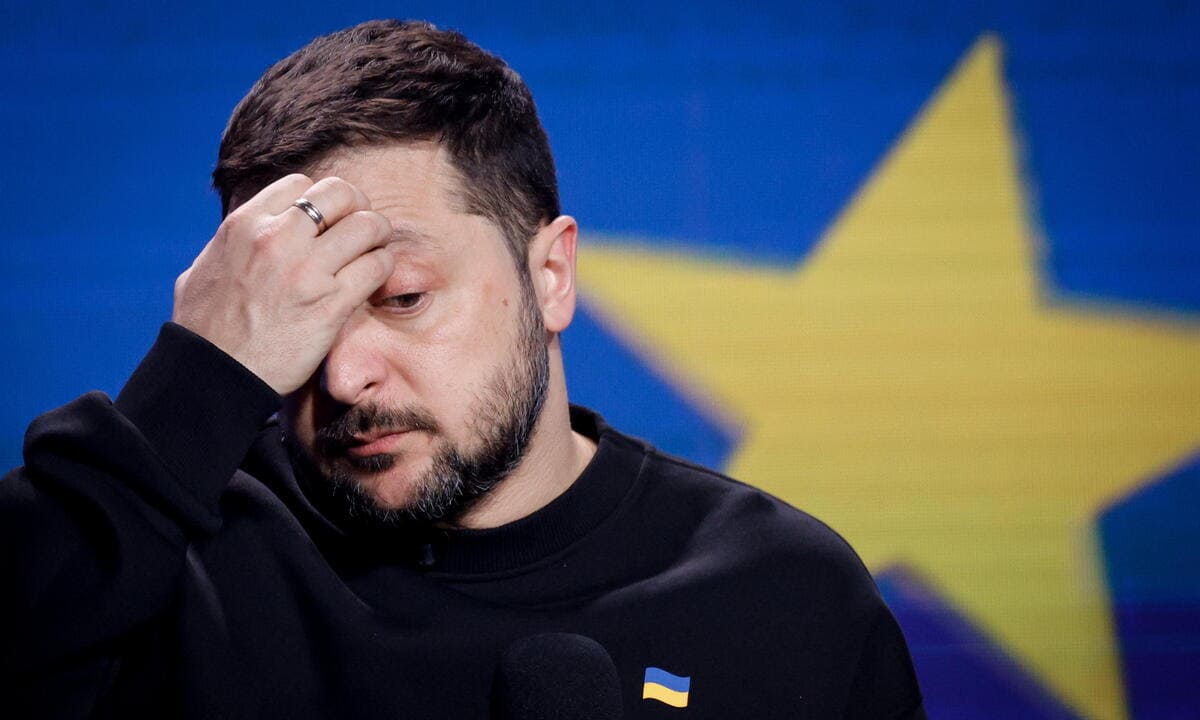 Il presidente dell'Ucraina, Volodymyr Zelensky