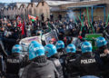 Scontri tra polizia e centri sociali contrari alla presenza di Israele alla fiera degli orafi di Vicenza, 20 gennaio 2024