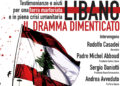 Dettaglio della locandina di invito all’incontro “Libano: il dramma dimenticato”