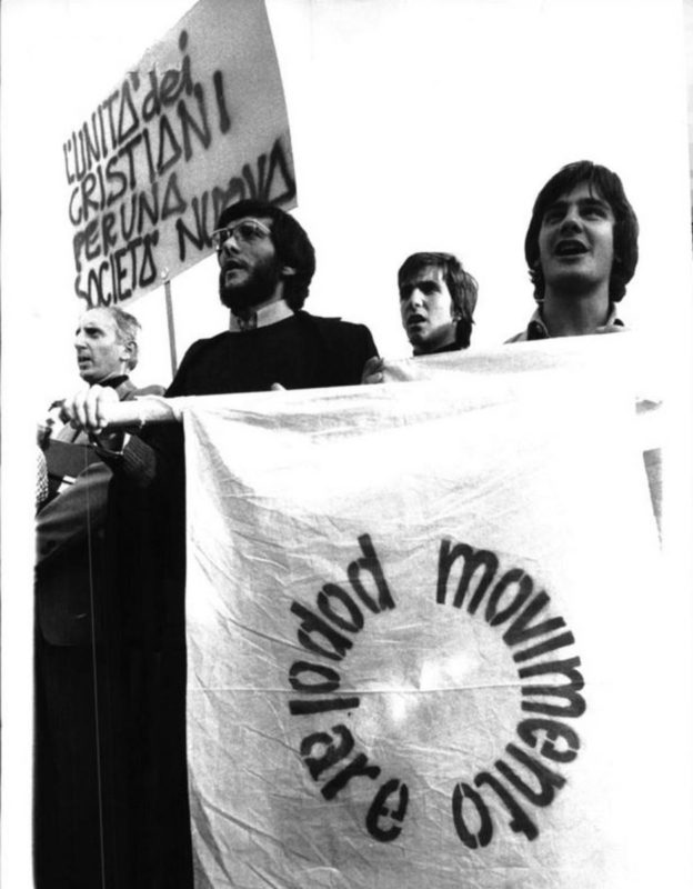 Manifestazione del Movimento Popolare negli anni Settanta