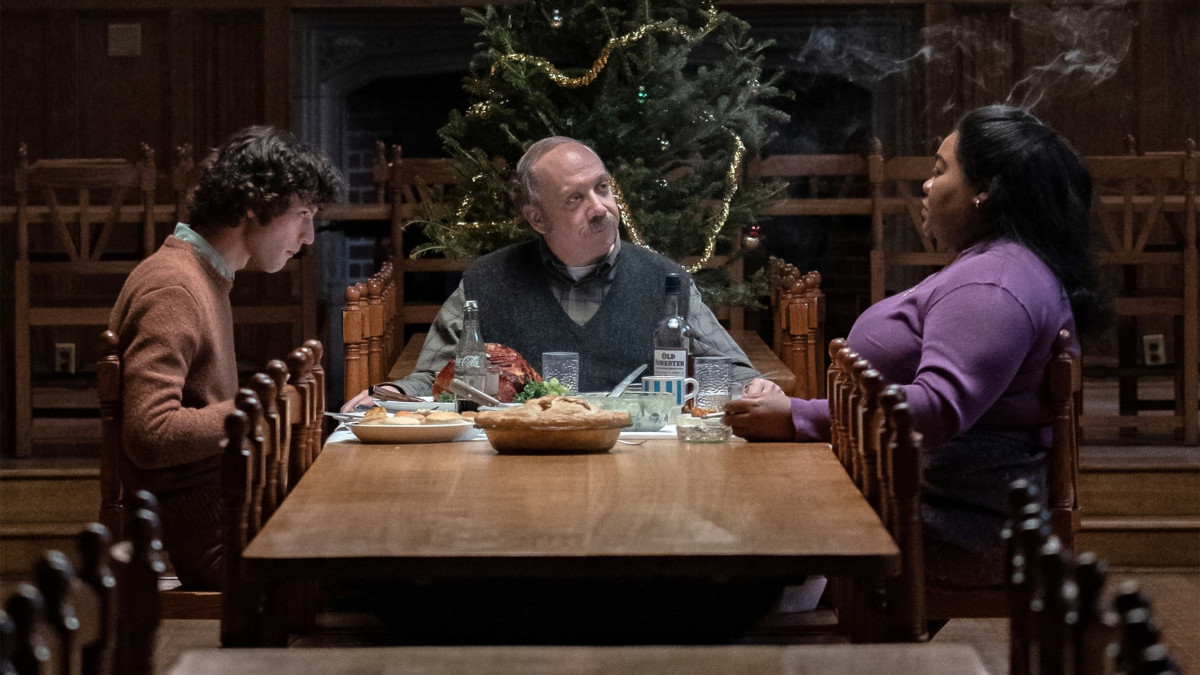 Fotogramma di “The Holdovers - Lezioni di vita” di Alexander Payne con Paul Giamatti