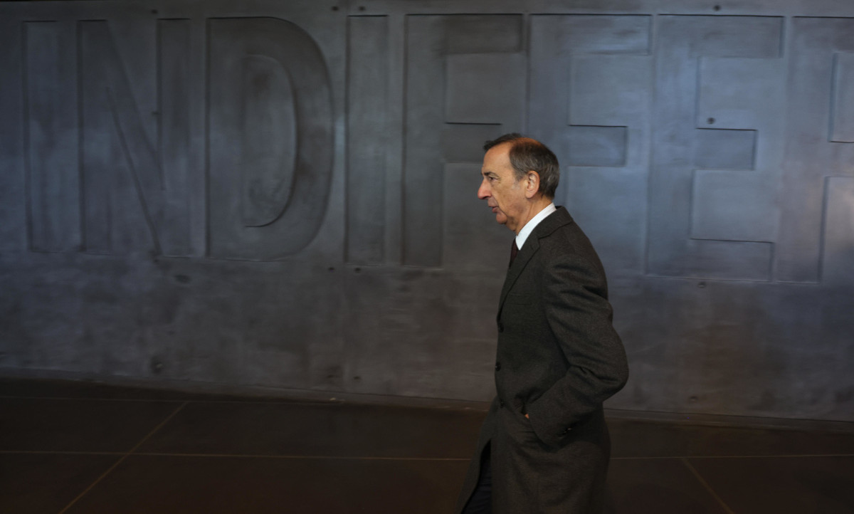 Il sindaco Beppe Sala il 15 gennaio scorso al Memoriale della Shoah di Milano