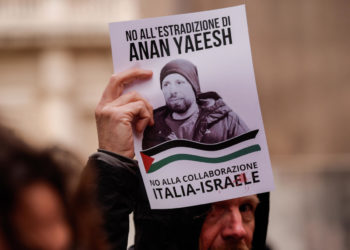 Manifestazione pro Palestina e contro l’estradizione di Anan Yaeesh a Roma, 29 febbraio 2024